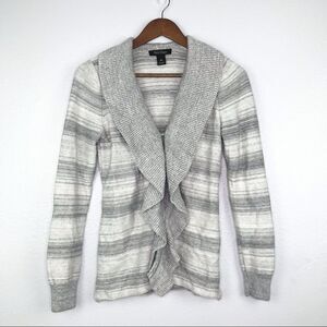 White House Black Market Ruffled Front Sweater